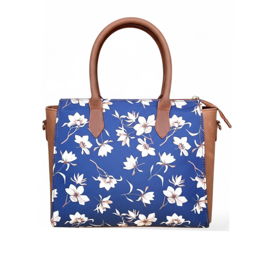 Women’s Luxurious Printed Canvas & Leather Tote bag | Full-Grain Cowhide Handbag