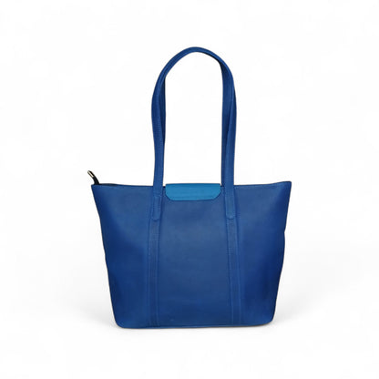 Navy Leather Tote Bag for Women’s  | Full-Grain Cowhide Handbag