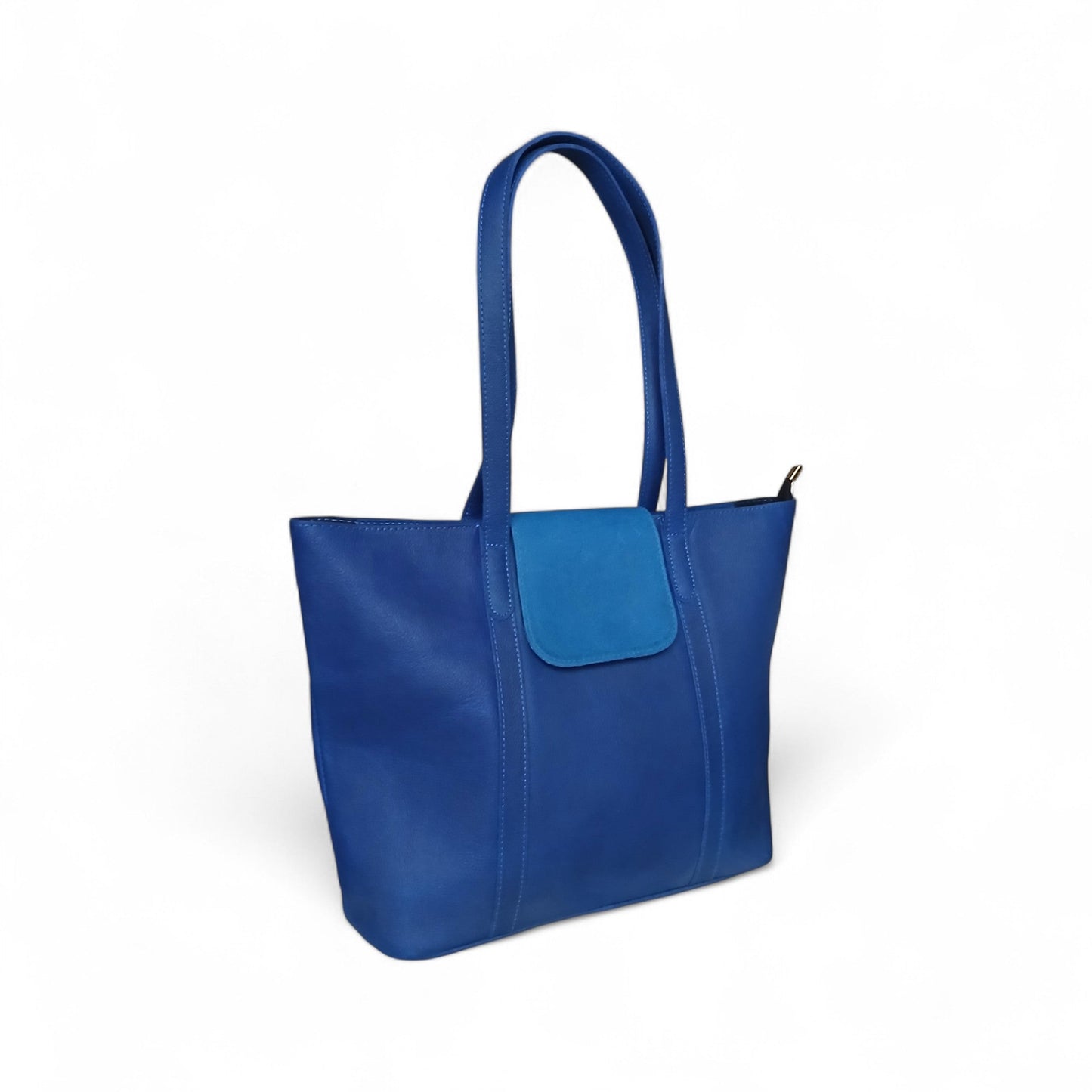 Navy Leather Tote Bag for Women’s  | Full-Grain Cowhide Handbag