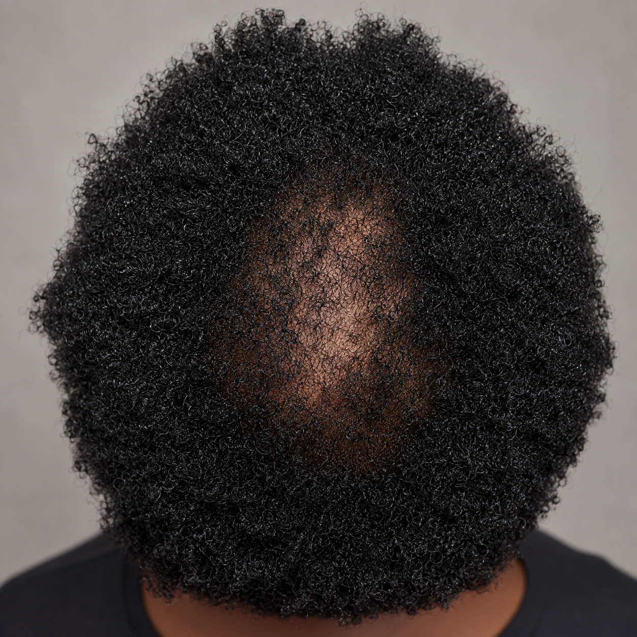 Hair before consistent care