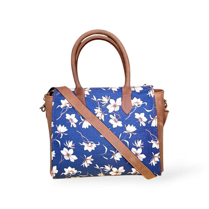 Women’s Luxurious Printed Canvas & Leather Tote bag | Full-Grain Cowhide Handbag