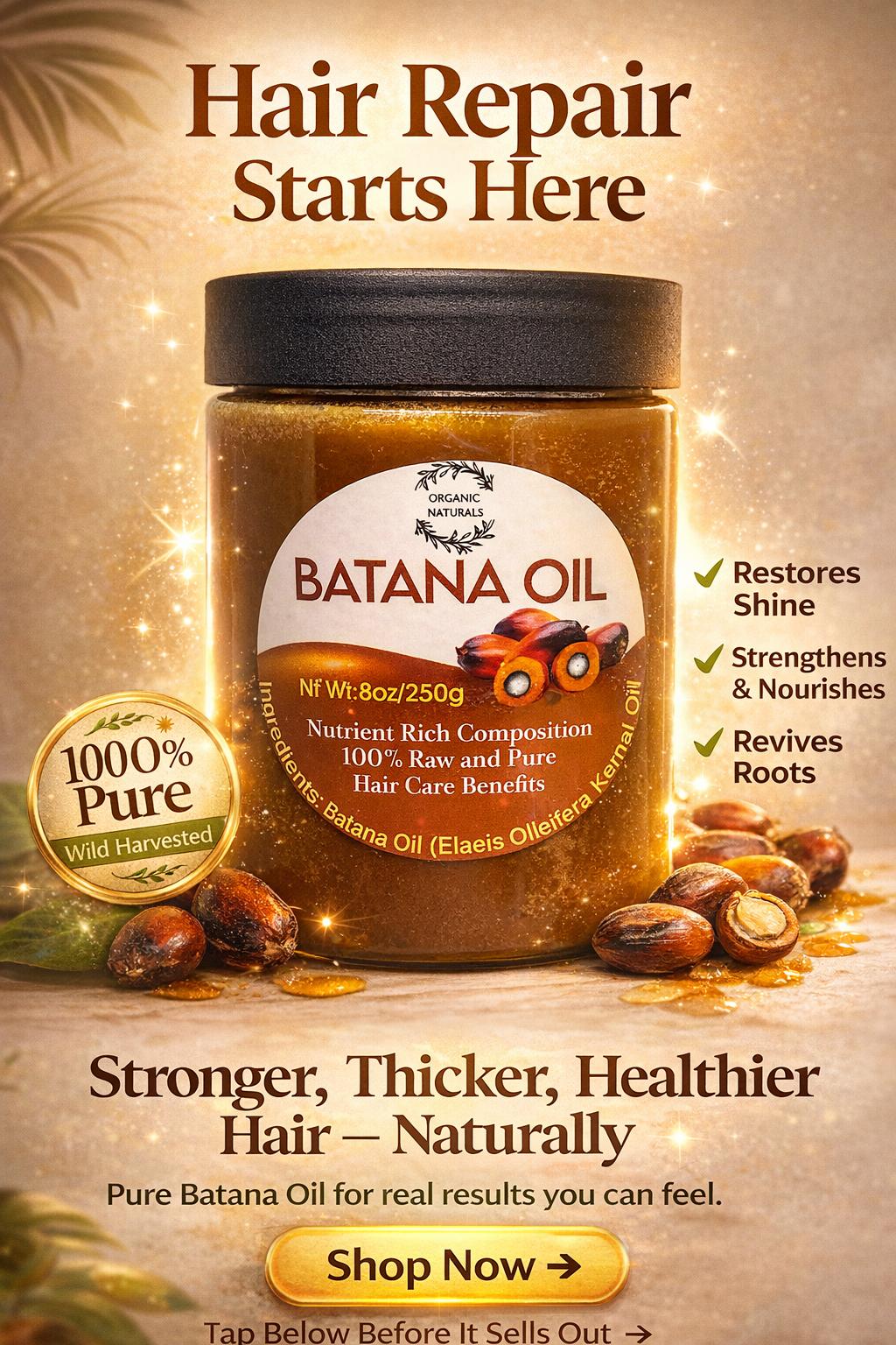 100% Authentic Batana Oil From Honduras - Not Diluted, Not Mixed, Not Fake