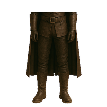 Handmade Leather Assassin Costume: Hooded Cloak, LARP Renaissance Faire