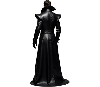 The Blood Oath - Genuine Black Leather Dracula Inspired Coat - Cowhide Leather Steampunk Long Coat - Leather Medieval OverCoat For Cosplay