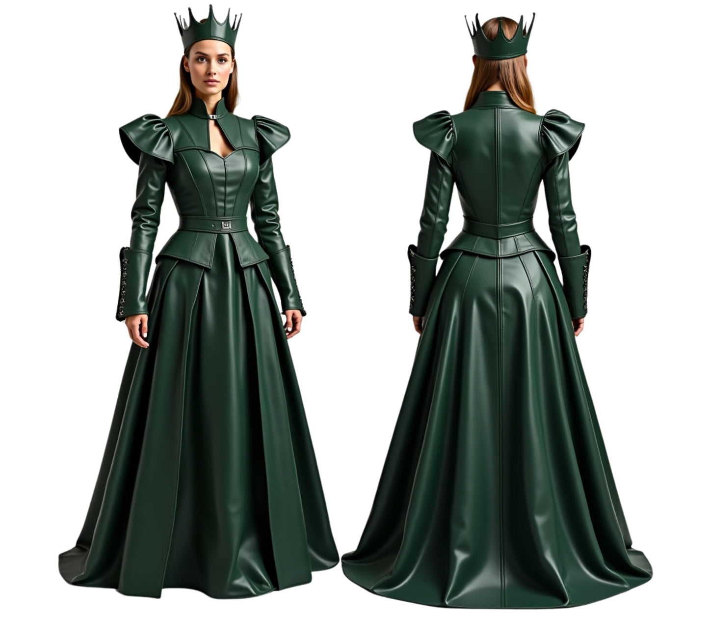The Shadow Queen, Gothic Queen Dress, Medieval Faantasy Gown, Queen Cosplay, Halloween Outfit