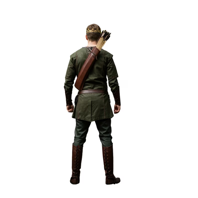 The Arrowshade - Medieval Archer Tunic Set – LARP Forest Ranger Costume with Bracers - Viking Fantasy Cosplay for Renaissance Fair