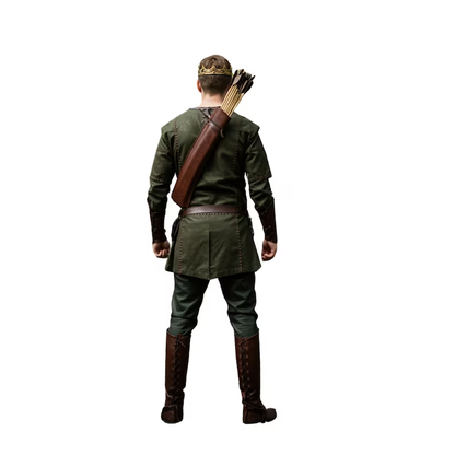 The Arrowshade - Medieval Archer Tunic Set – LARP Forest Ranger Costume with Bracers - Viking Fantasy Cosplay for Renaissance Fair