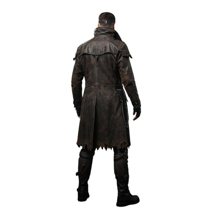 The Plague Reaper - Gothic Steampunk Costume - Post Apocalyptic Vampire Hunter Cosplay - Halloween Leather Outfit for Men