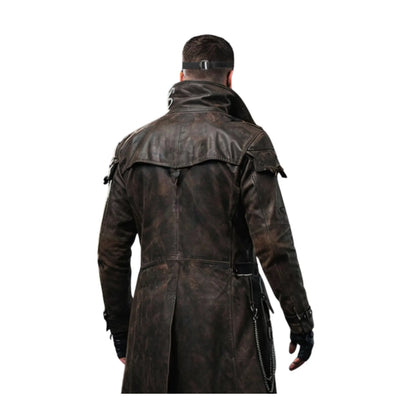The Plague Reaper - Gothic Steampunk Costume - Post Apocalyptic Vampire Hunter Cosplay - Halloween Leather Outfit for Men